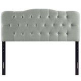 Annabel Upholstered Fabric Queen Headboard by Lefancy