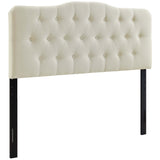 Annabel Upholstered Fabric Queen Headboard by Lefancy