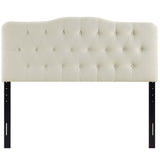 Annabel Upholstered Fabric Queen Headboard by Lefancy