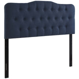 Annabel Upholstered Fabric Queen Headboard by Lefancy