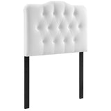 Annabel Upholstered Vinyl Twin Headboard by Lefancy