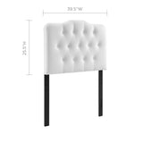 Annabel Upholstered Vinyl Twin Headboard by Lefancy