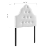 Sovereign Upholstered Vinyl Twin Headboard by Lefancy