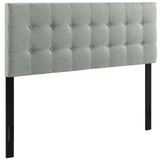 Emily Upholstered Fabric Queen Headboard by Lefancy