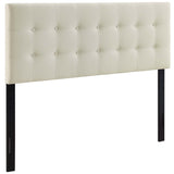 Emily Upholstered Fabric Queen Headboard by Lefancy