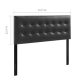 Emily Upholstered Vinyl Queen Headboard by Lefancy