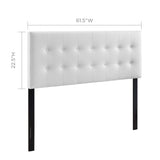 Emily Upholstered Vinyl Queen Headboard by Lefancy