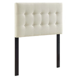 Emily Upholstered Fabric Twin Headboard by Lefancy