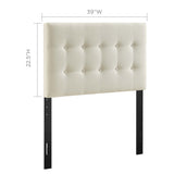 Emily Upholstered Fabric Twin Headboard by Lefancy