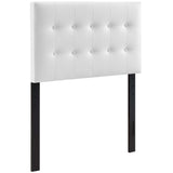 Emily Upholstered Vinyl Twin Headboard by Lefancy