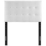 Emily Upholstered Vinyl Twin Headboard by Lefancy