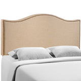 Curl Nailhead Upholstered Queen Headboard by Lefancy