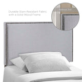 Region Nailhead Upholstered Twin Headboard by Lefancy