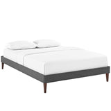 Sharon Fabric Full Bed Frame with Squared Tapered Legs by Lefancy