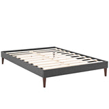 Sharon Fabric Full Bed Frame with Squared Tapered Legs by Lefancy