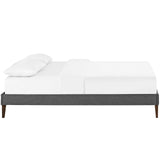 Sharon Fabric Full Bed Frame with Squared Tapered Legs by Lefancy