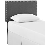 Phoebe Upholstered Fabric Twin Headboard by Lefancy