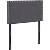 Phoebe Upholstered Fabric Twin Headboard by Lefancy