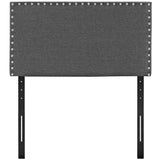 Phoebe Upholstered Fabric Twin Headboard by Lefancy