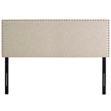 Phoebe Upholstered Fabric Queen Headboard by Lefancy