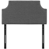 Laura Upholstered Fabric Twin Headboard by Lefancy