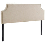 Laura Upholstered Fabric Queen Headboard by Lefancy