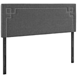 Josie Upholstered Fabric Queen Headboard by Lefancy