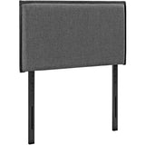 Camille Upholstered Fabric Twin Headboard by Lefancy