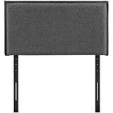 Camille Upholstered Fabric Twin Headboard by Lefancy