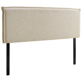 Camille Upholstered Fabric Queen Headboard by Lefancy