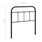 Serena Twin Steel Headboard by Lefancy