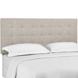 Paisley Tufted Upholstered Linen Fabric King and California King Headboard by Lefancy