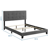 Amira Performance Velvet Full Bed by Lefancy