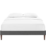 Tessie Fabric Full Bed Frame with Squared Tapered Legs by Lefancy