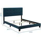 Amira Upholstered Fabric King Bed by Lefancy