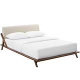 Luella Upholstered Fabric Queen Platform Bed by Lefancy