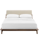 Luella Upholstered Fabric Queen Platform Bed by Lefancy