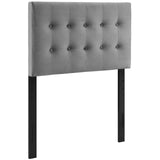 Emily Biscuit Tufted Performance Velvet Twin Headboard by Lefancy