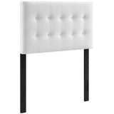 Emily Biscuit Tufted Performance Velvet Twin Headboard by Lefancy