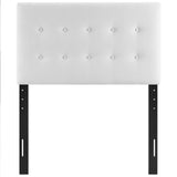 Emily Biscuit Tufted Performance Velvet Twin Headboard by Lefancy