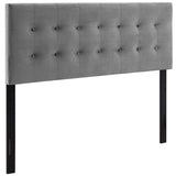 Emily Biscuit Tufted Performance Velvet Full Headboard by Lefancy