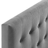 Emily Biscuit Tufted Performance Velvet Full Headboard by Lefancy