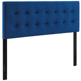 Emily Biscuit Tufted Performance Velvet Full Headboard by Lefancy