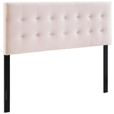 Emily Biscuit Tufted Performance Velvet Queen Headboard by Lefancy