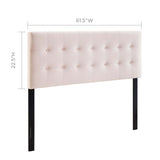 Emily Biscuit Tufted Performance Velvet Queen Headboard by Lefancy