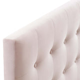 Emily Biscuit Tufted Performance Velvet Queen Headboard by Lefancy