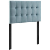 Lily Biscuit Tufted Performance Velvet Twin Headboard by Lefancy