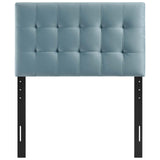 Lily Biscuit Tufted Performance Velvet Twin Headboard by Lefancy