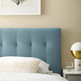 Lily Biscuit Tufted Performance Velvet Twin Headboard by Lefancy