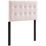 Lily Biscuit Tufted Performance Velvet Twin Headboard by Lefancy